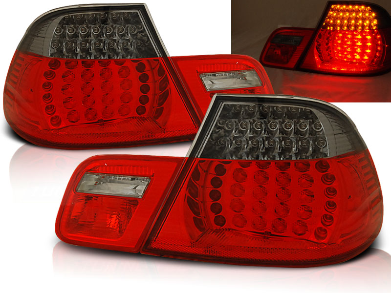 Baklykter Bmw E46 04.99-03.03 Red Smoke Led Coupe