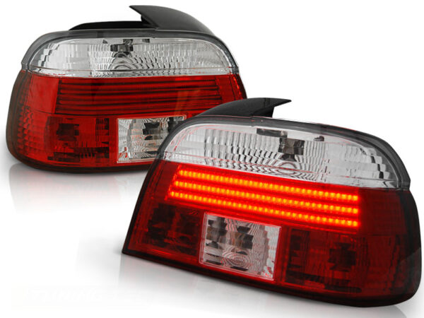 Baklykter WHIE BMW E39 09.95-08.00 Sedan LED Bar Rød – bilde 2 av 2