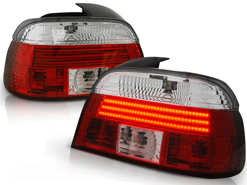 Baklykter Bmw E39 09.95-08.00 Led Bar Red White - Bilde 2