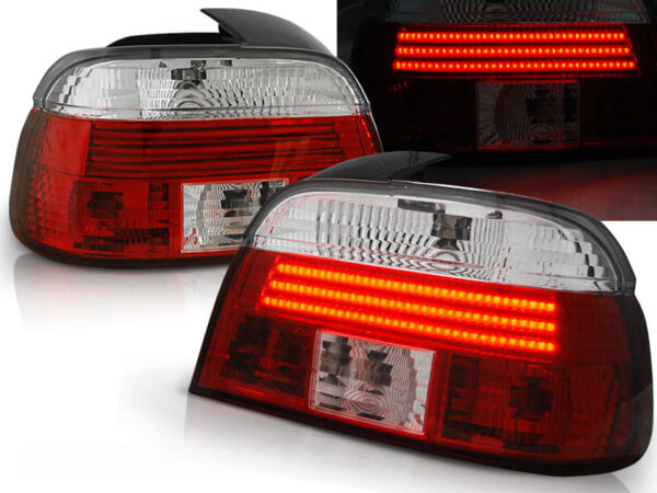 Baklykter WHIE BMW E39 09.95-08.00 Sedan LED Bar Rød – bilde 1 av 2