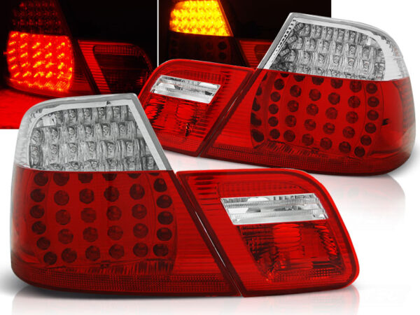 Baklykter BMW E46 04.99-03.03 Coupé LED Rød/Hvit – bilde 1 av 2