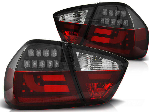 Baklykter WHIE BMW E90 03.05-08.08 Sedan LED Bar Svart – bilde 2 av 2
