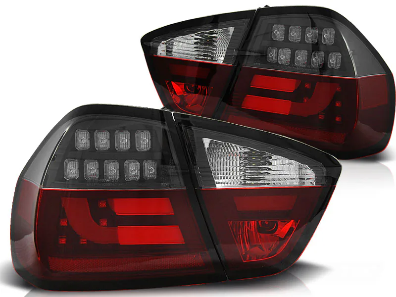 Baklykter Bmw E90 03.05-08.08 Led Bar Red White Black - Bilde 2