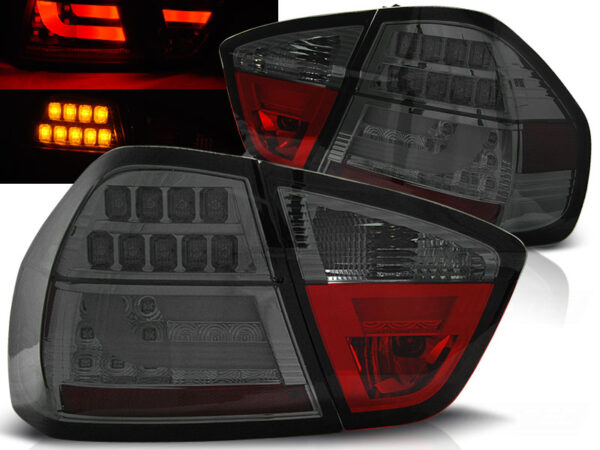 Baklykter BMW E90 03.05-08.08 Sedan LED Bar Røykfarget – bilde 1 av 2