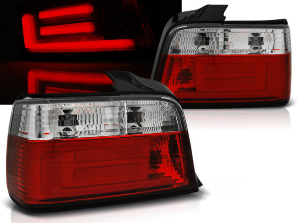 Baklykter WHIE BMW E36 12.90-08.99 Sedan LED Bar Rød – bilde 1 av 2
