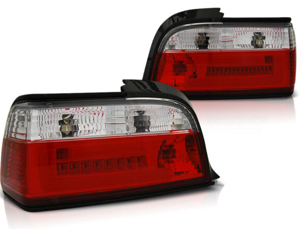 Baklykter WHIE BMW E36 12.90-08.99 C/C Coupé/Cabrio LED Bar Rød – bilde 2 av 2