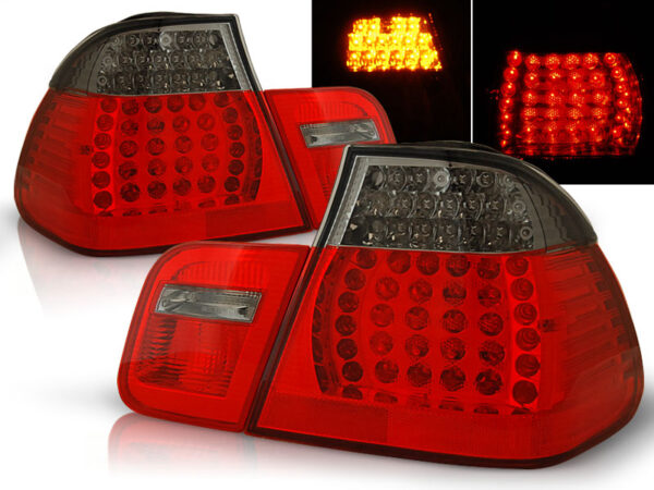 Baklykter BMW E46 09.01-03.05 Sedan LED Rød/Røykfarget – bilde 1 av 2