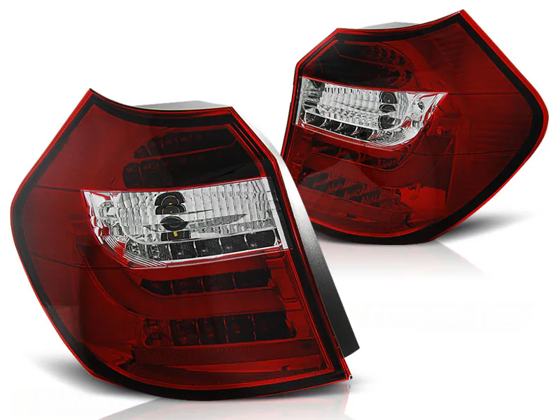 Baklykter WHIE BMW E87 04-08.07 LED Bar Rød - Bilde 2