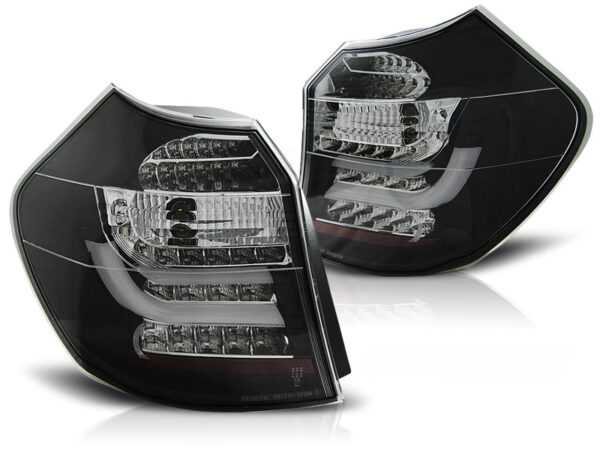 Baklykter BMW E87 04-08.07 LED Bar Svart – bilde 2 av 2