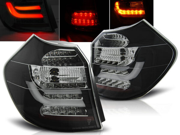 Baklykter BMW E87 04-08.07 LED Bar Svart – bilde 1 av 2