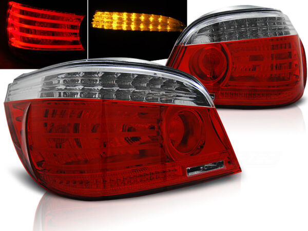 Baklykter BMW E60 03-07 Sedan LED Rød/Hvit – bilde 1 av 2