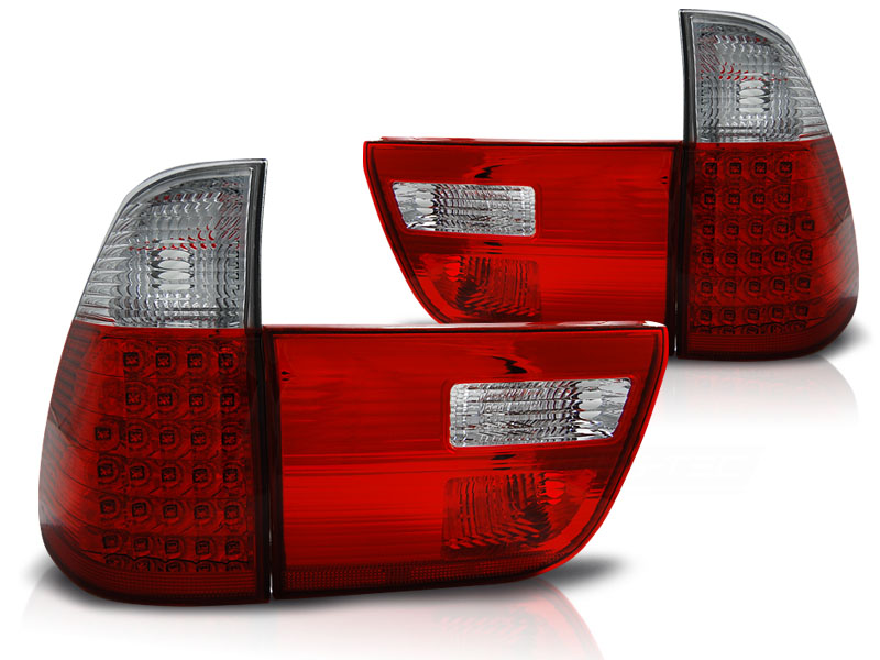 Baklykter Bmw X5 E53 09.99-06 Led Red White - Bilde 2