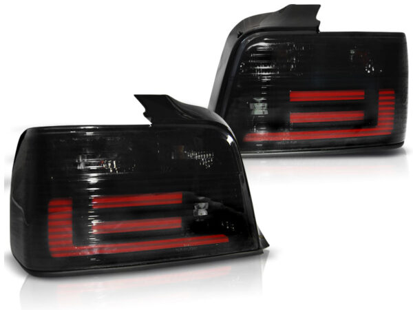 Baklykter BMW E36 12.90-08.99 Sedan LED Bar Røykfarget – bilde 2 av 2