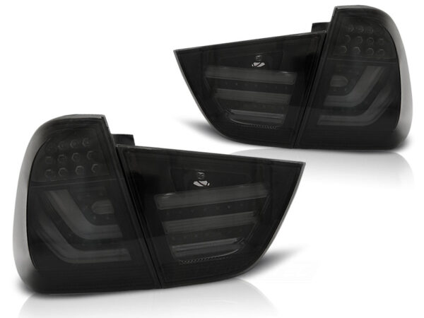 Baklykter BMW E91 09-11 E91 Touring LED Bar Svart/Røykfarget – bilde 2 av 2