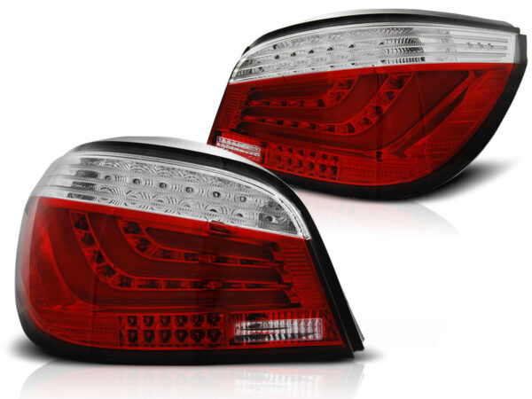 Baklykter WHIE BMW E60 07.03-02.07 Sedan LED Bar Rød – bilde 2 av 2