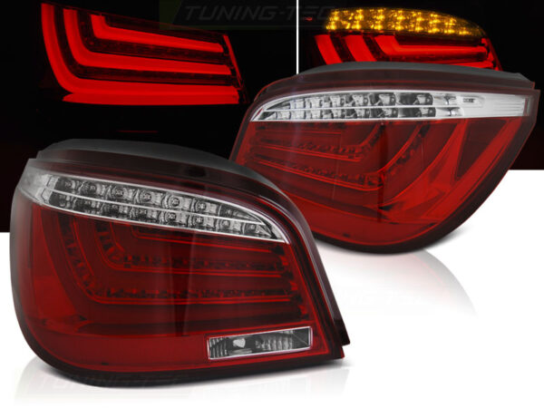 Baklykter WHIE BMW E60 07.03-02.07 Sedan LED Bar Rød – bilde 1 av 2