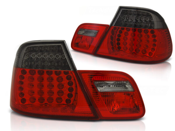Baklykter BMW E46 03-06 Coupé LED Rød/Røykfarget – bilde 2 av 2