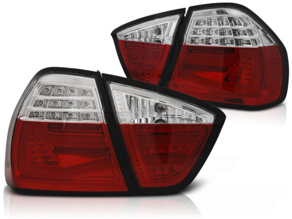 Baklykter WHIE BMW E90 03.05-08.08 E90 Sedan LED Bar Rød – bilde 2 av 2