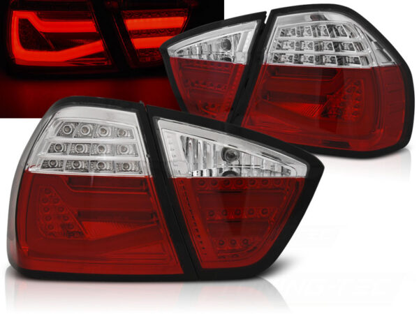 Baklykter WHIE BMW E90 03.05-08.08 E90 Sedan LED Bar Rød – bilde 1 av 2