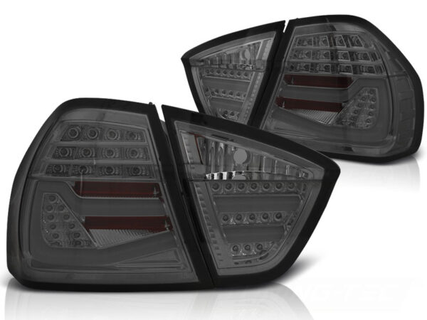 Baklykter BMW E90 03.05-08.08 E90 Sedan LED Bar Røykfarget – bilde 2 av 2