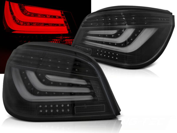 Baklykter BMW E60 LCI 03.07-12.09 Sedan LED Bar Svart – bilde 1 av 2
