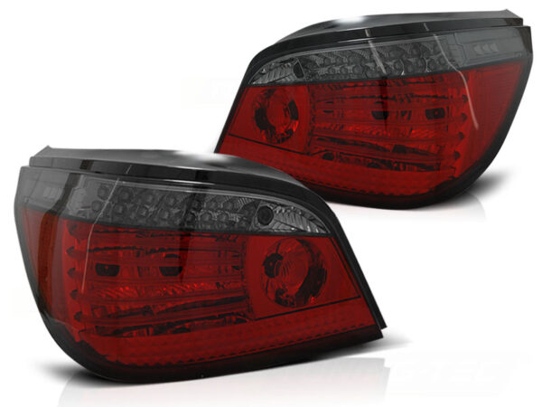 Baklykter BMW E60 07.03-07 Sedan LED SEQ Rød/Røykfarget – bilde 2 av 2