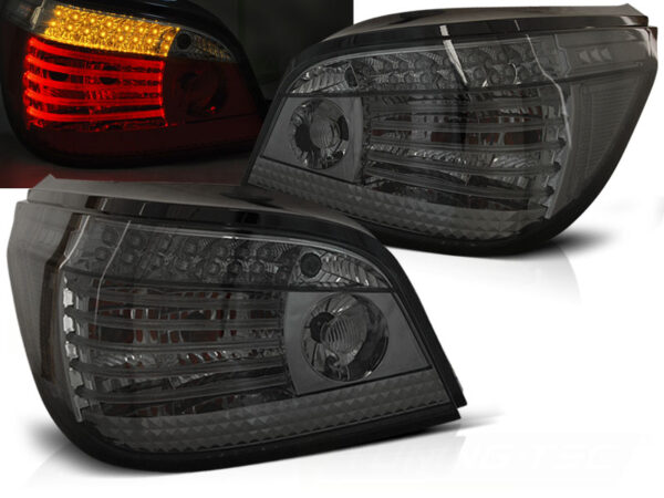 Baklykter BMW E60 07.03-07 Sedan LED SEQ Røykfarget – bilde 1 av 2
