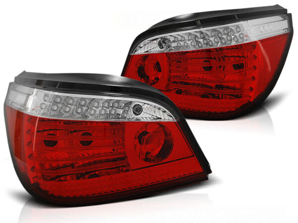 Baklykter BMW E60 LCI 03.07-12.09 Sedan LED SEQ Rød/Hvit – bilde 2 av 2
