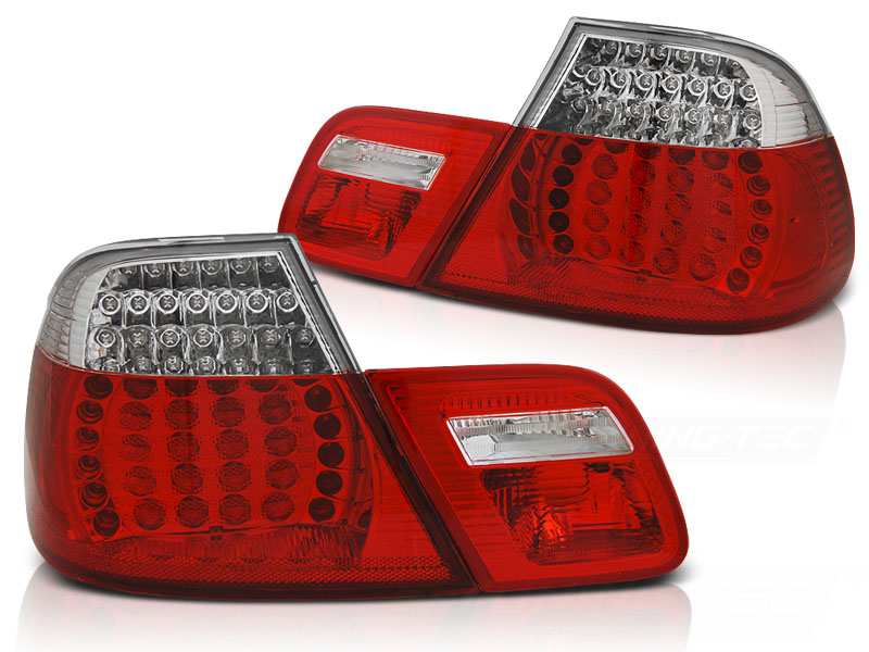 Baklykter BMW E46 04.99-03.03 Coupé LED SEQ Rød/Hvit - Bilde 2