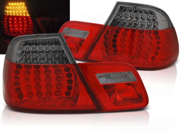 Baklykter BMW E46 04.99-03.03 Coupé LED SEQ Rød/Røykfarget – bilde 1 av 2