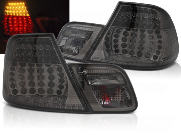 Baklykter BMW E46 04.99-03.03 Coupé LED SEQ Røykfarget – bilde 1 av 2