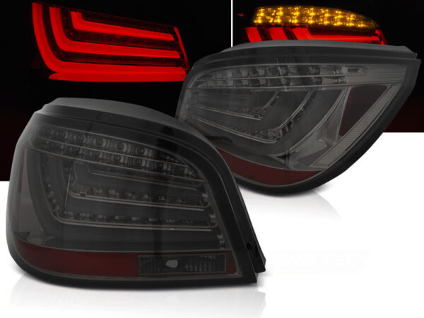 Baklykter BMW E60 LCI 07-10 Sedan LED Bar Røykfarget – bilde 1 av 2