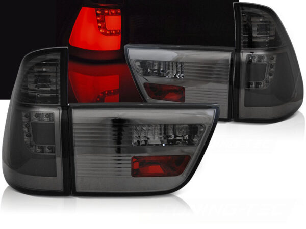 Baklykter BMW X5 E53 09.99-10.03 LED Bar Røykfarget – bilde 1 av 2