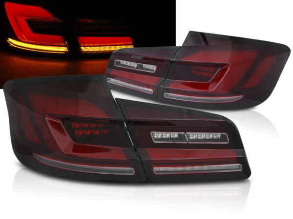 Baklykter BMW F10 10-16 Sedan F10 LED Bar SEQ Rød/Røykfarget – bilde 1 av 2