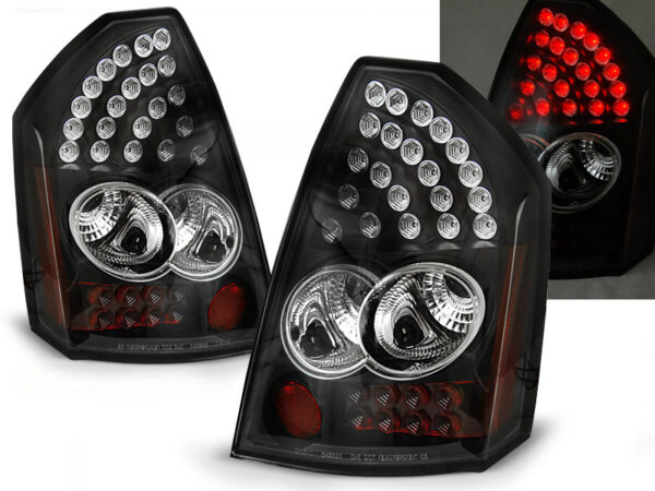 Baklykter Chrysler 300C 05-08 Sedan LED Svart – bilde 1 av 2