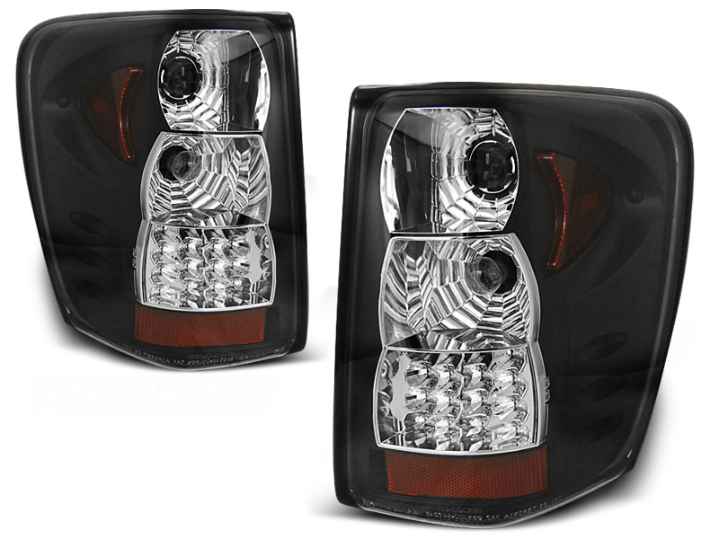 Baklykter Jeep Grand Cherokee 99-05.05 Black Led - Bilde 2