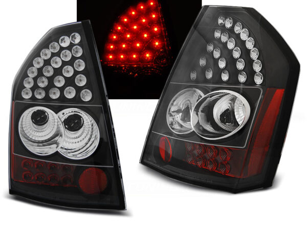 Baklykter Chrysler 300C/300 08-10 Sedan LED Svart – bilde 1 av 2
