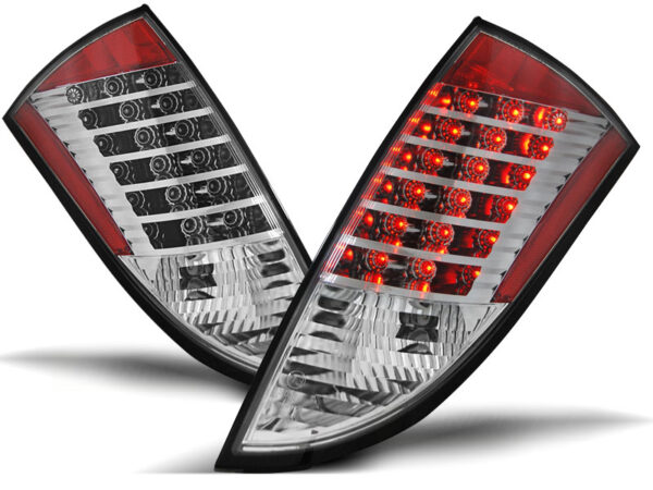 Baklykter Ford Focus 1 HB 98-04 Hatchback LED Krom