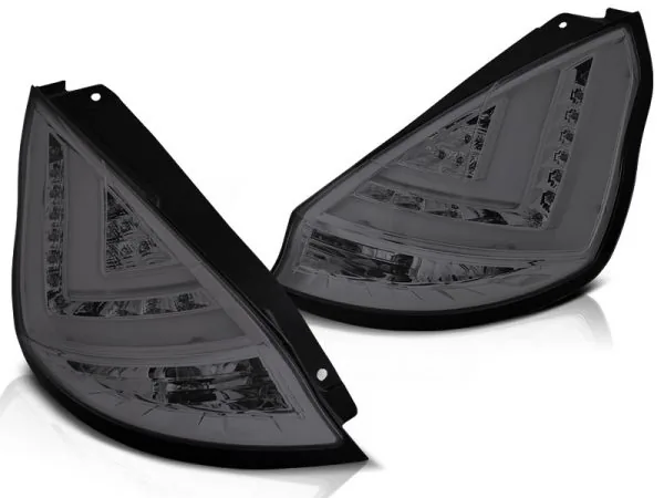 Baklykter Ford Fiesta MK7 08-12 HB Hatchback LED Bar Røykfarget – bilde 2 av 2