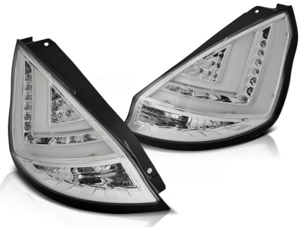 Baklykter Ford Fiesta MK7 12-16 HB Hatchback LED Bar Krom – bilde 2 av 2