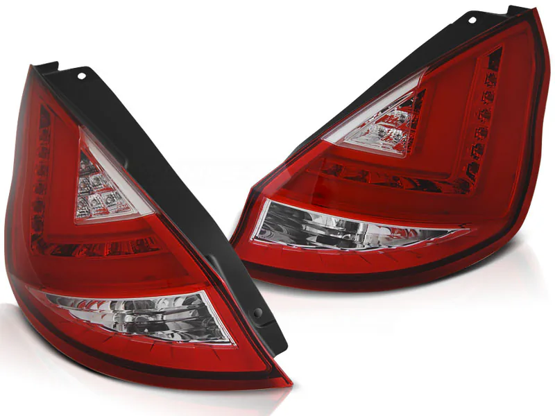 Baklykter Ford Fiesta MK7 12-16 HB Red White Led Bar - Bilde 2