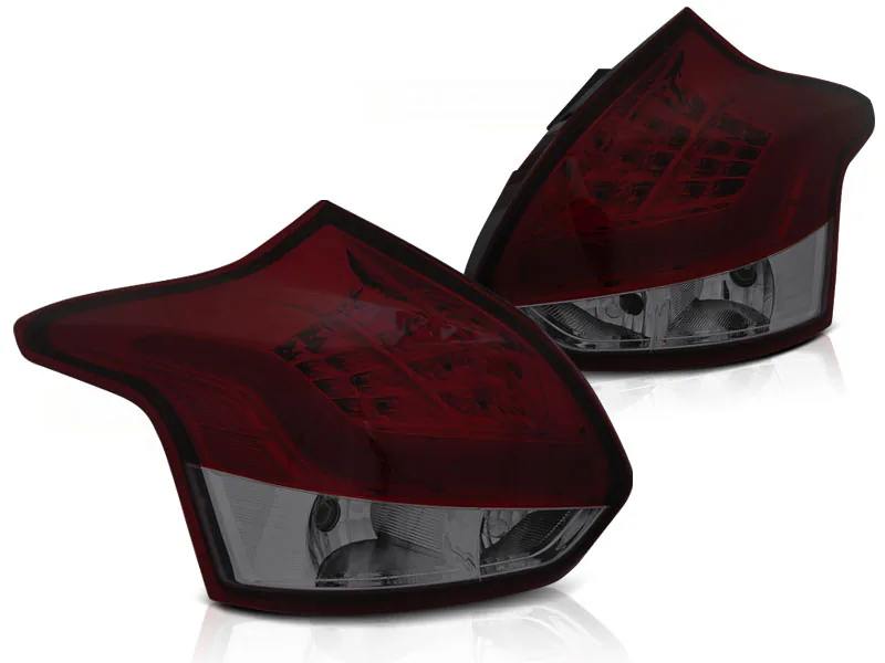 Baklykter Ford Focus 3 11-10.14 Hatchback Red Smoke Led Bar - Bilde 2