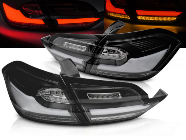 Baklykter Ford Fiesta MK8 17-21 Hatchback LED Bar SEQ Svart – bilde 1 av 2