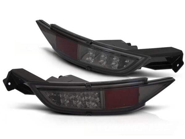Bakre tåkelys Ford Fiesta MK7 08-16 Hatchback LED Røykfarget – bilde 2 av 2