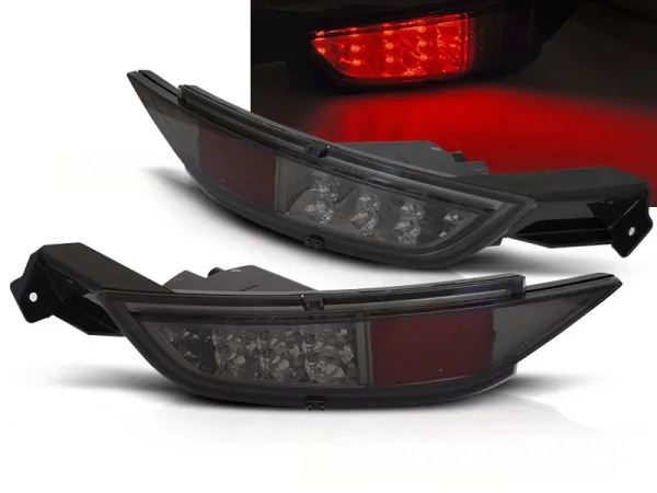 Bakre tåkelys Ford Fiesta MK7 08-16 Hatchback LED Røykfarget – bilde 1 av 2