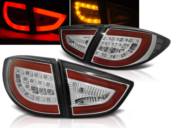 Baklykter Hyundai IX35 09-09-.13 LED Bar Krom – bilde 1 av 2
