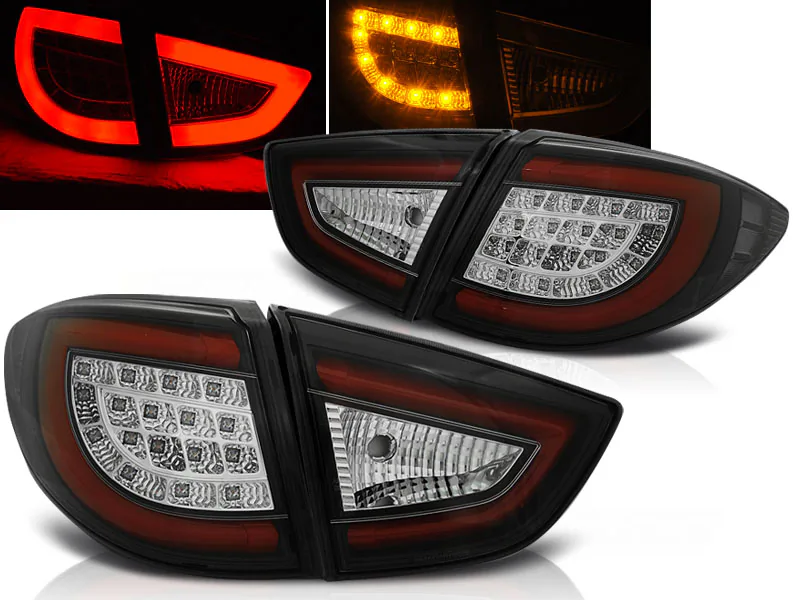 Baklykter Hyundai IX35 09-09.13 Black Led