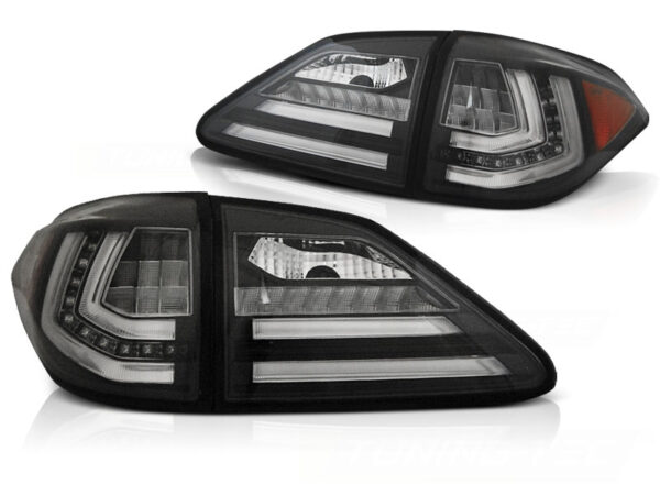 Baklykter Lexus RX III 350 09-12 LED Bar SEQ Svart – bilde 2 av 2
