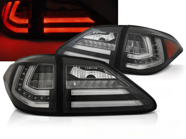Baklykter Lexus RX III 350 09-12 LED Bar SEQ Svart – bilde 1 av 2