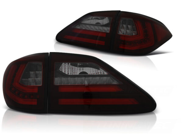Baklykter Lexus RX III 350 09-12 LED Bar SEQ Rød/Røykfarget – bilde 2 av 2